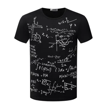 TX87 greitis parduoti vyriški trumpomis rankovėmis marškinėliai matematinė formulė, matematinės lygties spausdinti