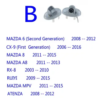 2VNT Skirti Mazda ATENZA 6 8 MAZDA6 RX8 CX-9 CX9 RUIYI MAZDA8 MPV Led Automobilio Duris Sveiki atvykę Šviesos Lazerio Projektorius Logotipas Vaiduoklis Šešėlis Lempos