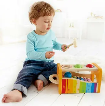 Naujas Spalvingas Vaikų Muzikos Instrumentai Mielas Vaikas, Kūdikis Kselofonu Švietimo Raidos Suoliukas Medinis Žaislas