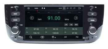 Automobilių Android 10.0 DVD GPS Grotuvo FIAT LINEA PUNTO EVO Auto Radijas Stereo BT Wifi Octa Core Veidrodis Nuorodą 4GB+64GB ŽEMĖLAPIS DVR DAB+