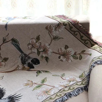 Gėlių, Paukščių, neslidžia Susiuvimo Antklodės Amerikos Mesti, Sofos Antklodė Dekoratyvinis Slipcover multifunation laisvalaikio antklodė