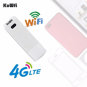 KuWfi Atrakinta 4G Wi-fi Router USB Bevielio WIFI Modemas LTE USB Tinklo prieigos tašku Dongle Paramos USA/CA/Meksika/Argentina/Čilė/Peru