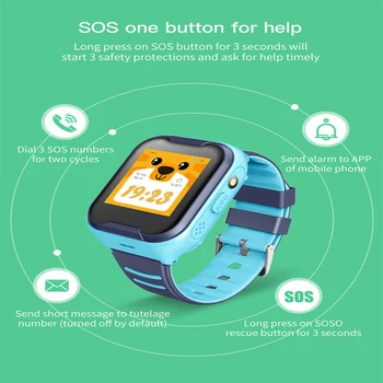 A36E 4G Tinklo smartwatch GPS Wifi Vieta Vaikams, Vaikų Smart Žiūrėti Vaizdo ryšio Sim Kortelė Kamera Kūdikių SOS Judėjimo Kelio IP67