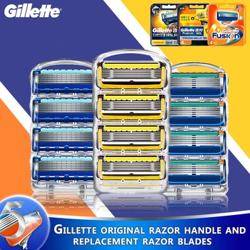 Gillette Fusion 5 Naujų Skustuvą Proglide Originalus Proshield Saugos Skustuvas Mašina Vyrų Veido Odai Su Keičiamomis Geležtėmis