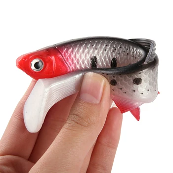 Dirbtinis tikroviška didelis minkštas suvilioti didelių 3D akių minkštas jaukus 15cm/36g swimbaits nepastovi žmogus, lydekos, bass žvejybos įrenginys