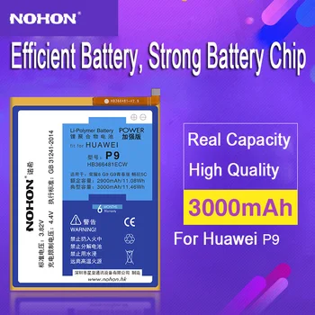NOHON Baterija Huawei P8 P9 P10 Lite Plius P20 Pro Garbės 10 9 8 7 Lite 6 7i Mate 10 20 Pro V10 HB366481ECW Pakeitimo Bateria