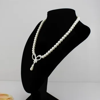 Korėjos juvelyriniai dirbiniai didmeninė nuotakos rinkiniai, grandinės tauriųjų Perlų lašeliai vestuvių priedai
