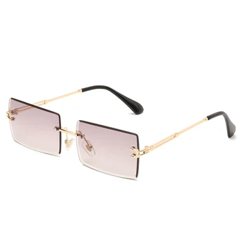Mados Aikštė Taškus Akiniai nuo saulės Naujas Moterų Mažųjų Saulės akiniai Atspalvių Prabangos Prekės Metalo Sunglass UV400 Akiniai