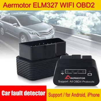 Aermotor ELM327 WIFI OBD2 Parama Android Automobilio Gedimo Detektorius Tinka 