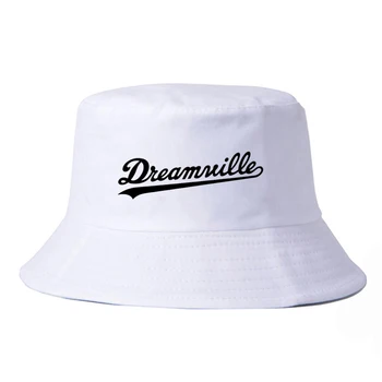 J. COLE paties stiliaus Tėtis skrybėlę Vasarą Vyrai moterys Dreamville Laiškas spausdinti Žvejų skrybėlę hip-hop bžūp vyrai prekės Jermaine Cole kibiro kepurę