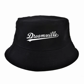 J. COLE paties stiliaus Tėtis skrybėlę Vasarą Vyrai moterys Dreamville Laiškas spausdinti Žvejų skrybėlę hip-hop bžūp vyrai prekės Jermaine Cole kibiro kepurę