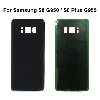S8 Baterijos Dangtelis Skirtas Samsung Galaxy S8 S8 Plius G950F G955F S8+ Galinio Stiklo Baterijos Dangtelio Korpusas Case atsarginės Dalys