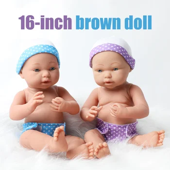 40CM tikroviška bebe atgimsta Lėlės viso kūno minkštas silikoninis vandeniui Boneca 16 colių Realus naujagimis baby Doll, Vonios Žaislai vaikams