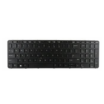 GZEELE Naujas HP Probook 650 G2 655 G2 JAV juodos spalvos nešiojamojo kompiuterio klaviatūra su apšvietimu, su Rodykle, Blizgus Rėmas MUMS apšvietimas