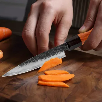 XITUO5inch Naudingumas peilis trijų sluoksnių kompozitinių plieno rankų darbo-kaltiniai chef peilis supjaustytos daržovės ir lupimo, skutimo peilis virtuvė