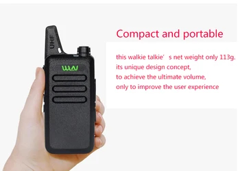 6pcs tai yra ctcss DCS Communicator Radijo Walkie Talkie nustatyti uhf mini WLN KD-C1 PMR446 už ilgo nuotolio patogu HF ssb Transiveris kumpis radijo