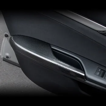 ABS anglies pluošto, durų atramą jo apsauginis gaubtas su ranka apdailos modifikacija, Honda Civic 10 2016 2017 2018 2019 2020