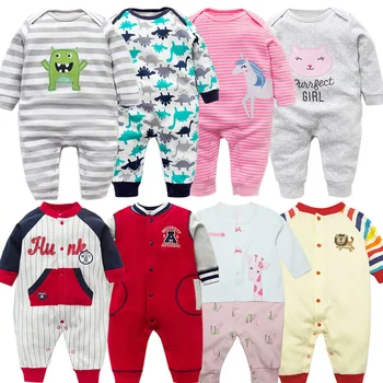 Mados Naujagimiams Kūdikiams medvilnės, kūdikių berniukų drabužius ilgomis Rankovėmis Bamblys Jumpsuit kūdikis, mergaitė berniukų drabužius, kūdikių drabužiai.