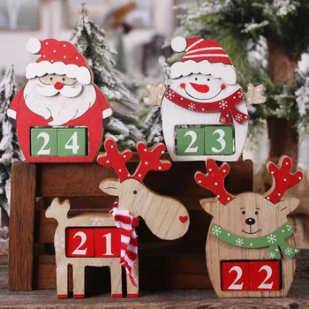 Linksmų Kalėdų, Advento Kalendorius Tradicinių Darbalaukio raštai Apdailos Kalėdų Puošmena Namuose Naujųjų Metų Vaikams Dovanų 2020 m.