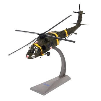 MagiDeal 1:72 Masto UH-60 Blackhawk Sraigtasparnis Diecast Lydinio Modelis Lėktuvas