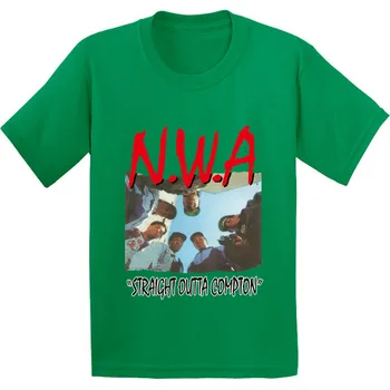 Medvilnė,NWA Straight Outta Compton Modelio Vaikų marškinėliai Vaikams Hip Hop Kietas Drabužius Berniukams/Mergaitėms trumpomis Rankovėmis T-shirt,GKT238