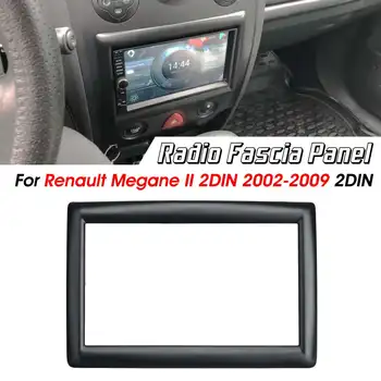 2 Din Automobilio Radijo Fasciją Dash CD Apdailos Montavimo Plokštė Rėmas Adapteris Renault Megane 2 II 2002 2003 2004 2005 - 2009