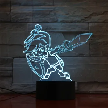 The Legend of Zelda Pav Vaikų Nakties Šviesos diodų (LED) Palieskite Jutiklio Lašas Laivas Miegamasis Dekoratyvinės Lempos Atostogų Dovanų Naktį Lempa USB