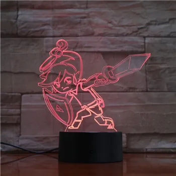 The Legend of Zelda Pav Vaikų Nakties Šviesos diodų (LED) Palieskite Jutiklio Lašas Laivas Miegamasis Dekoratyvinės Lempos Atostogų Dovanų Naktį Lempa USB