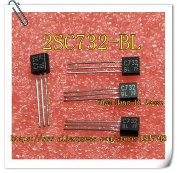 10vnt/daug 2SC732-BL 2SC732 C732 2SC732 TO-92 Silicio Tranzistorius NPN epitaxial plokščių tipo ŽEMAS TRIUKŠMO GARSO STIPRINTUVAS