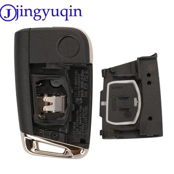 Jingyuqin Originalus 434Mhz 5C Flip Chip Remote Keyless Go VW TAYRON T-ROC Tiguan Automobilio Raktas Fob 5G6 959 752 BL Originali Dalis