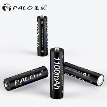 PALO Intelligent LCD Ekranas Baterijos Kroviklis, Skirtas NI-MH NI-CD AA, AAA, Įkraunama Baterija, Įkroviklis+8pcs AAA Akumuliatoriai