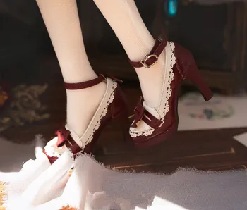 BJD doll batai tinka 1/3 SD16 moteris dydžio derliaus lankas tarnaitė kulniukai 3 spalvų į lėlės priedai