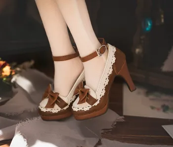 BJD doll batai tinka 1/3 SD16 moteris dydžio derliaus lankas tarnaitė kulniukai 3 spalvų į lėlės priedai