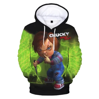 Nuotaka Chucky 3D Atspausdintas Hoodie Palaidinės Vyrai Moterys Mados Atsitiktinis Megztinis Chucky Harajuku Streetwear Plius Dydis Hoodies