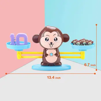 Matematikos Rungtynės Žaidimo Lentos Žaislai Monkey Rungtynės Pusiausvyros Skalės Skaičius Pusiausvyrą Žaidimas Vaikams Švietimo Žaislas Sužinoti, Pridėti Ir Atimti