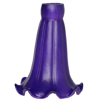 W3.5 x H4.5 colių Violetinė Tvenkinys Lelijų Šešėliai Stiklo lempų gaubtų Pakeitimas Apšvietimo Reikmenys Umbra Montuotojas