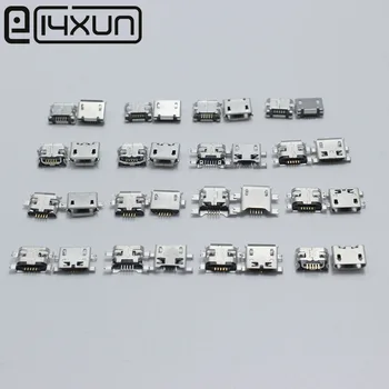 16 modelių=32pcs mini Micro USB 5P,5-pin Micro-USB Lizdas,5Pins Micro USB Jungtis Uodega Įkrovimo lizdas kištukinis lizdas kištukas galia