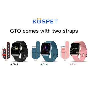 KOSPET GTO Smart Watch Vyrų IP68 vandeniui Širdies ritmo Monitorius 