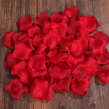Raudona Bordo 600pcs Rožių Žiedlapiai Vestuvių Priedai Petalos De Rosa Vestuvinė Dekoracija Dirbtinis Audinys Vestuvių Rožių Žiedlapių