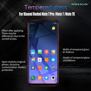 Nillkin Ekrano apsaugos Xiaomi Redmi 7 Pastaba Pro Grūdintas Stiklas Nuostabi H Stiklo Xiaomi Redmi Note7 Pastaba 7S Telefono