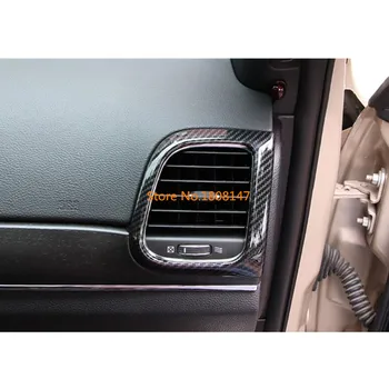 Automobilių vidinis Garnyras dengiamasis rėmas žibinto apdaila priekinės oro kondicionavimo Angos Ventiliacijos 2vnt Dėl Jeep Grand Cherokee 2016 2017 2018