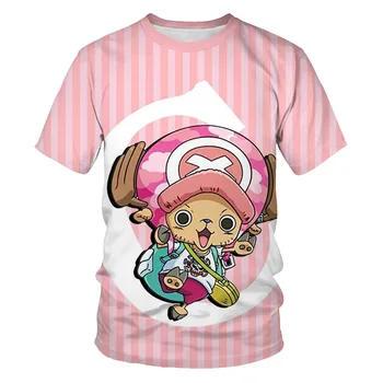 Luffy Vienas Gabalas, T-marškinėliai Berniukams/Mergina 2019 Naujas Mados Hip-Hop Marškinėliai Vaikams Laisvalaikio Prekės Rūbai 3D Atspausdintas Vaikų Vasaros Marškinėlius