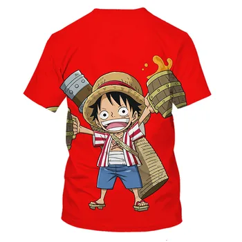 Luffy Vienas Gabalas, T-marškinėliai Berniukams/Mergina 2019 Naujas Mados Hip-Hop Marškinėliai Vaikams Laisvalaikio Prekės Rūbai 3D Atspausdintas Vaikų Vasaros Marškinėlius