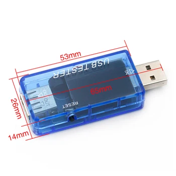 8 in 1 maitinimo banko įkroviklio indikatorius USB testeris Digital voltmeter srovės voltmetras amp volt ammeter detektorius