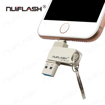 Nuiflash Usb Flash 16gb 32gb 64gb 128gb Pendrive USB Išmaniojo telefono 