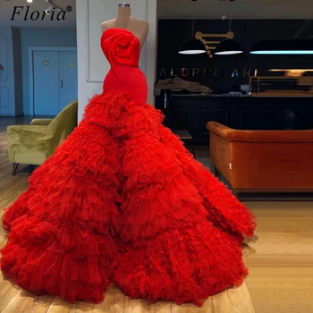 Elegantiškas Raudonas Prom Dresses 2020 Ilgai Undinė Stebėjimo Vakaro Suknelės Moteris Vakarėlis Sukienki Seksualus Kokteilis Suknelės, Vestidos