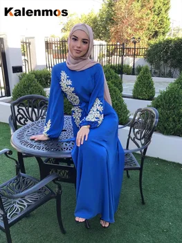 Musulmonų Duobute Abaja Moterų Suknelė Vintage Nėriniai-up Ramadanas Maroko Kaftan Musulman Islamo Drabužių Šalies Naktinis Klubas Vestidos