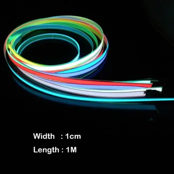 2aa 3V baterija 5V USB arba dc12v 5color Neoninės Šviesos Švytėjimas EL Lynas juosta Kabelio Juostos LED šaltos Šviesos Bžūp Automobilių papuošti kaspinu lempos