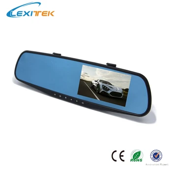 Nemokamas pristatymas 4.3 colių automobilio galinio vaizdo veidrodis automobilių dvr full HD 1080p automobilio važiavimo vaizdo įrašymo kamera automobilio apverstas vaizdas dvigubas objektyvas