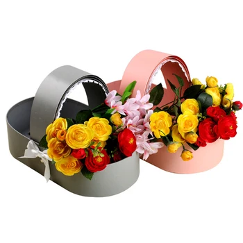 Kūrybos Lopšys Gėlių Lange Rožių Gėlių Kompozicijų Krepšelis Dovanų Dėžutes, Romantiškas Gėlių Gėlių Pakavimo Dėžės Vestuvių Namų Dekoro Naujas